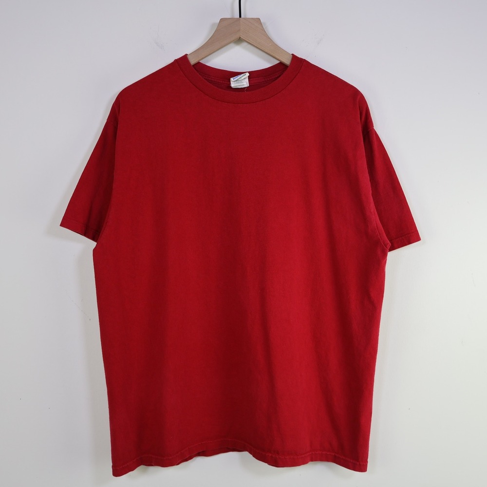 Patagonia Beneficial‎ T's Blank T-Shirt Large Red Organic Cotton USA Made